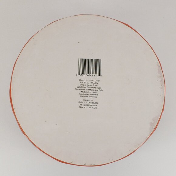 Two Vintage Halloween Mugs with Box David Carter Brown Haunted Hollow Sakura - Picture 14 of 14